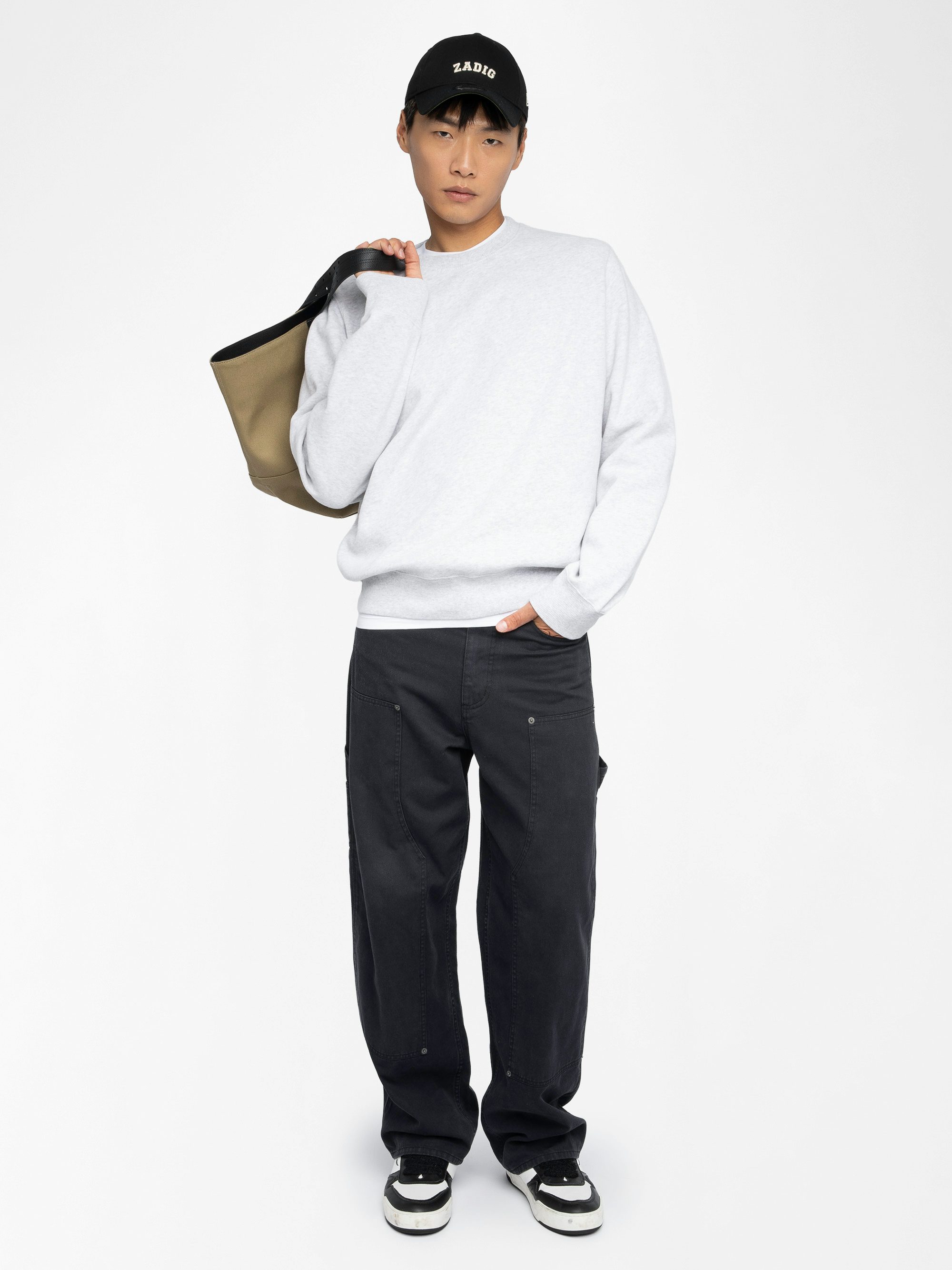 Aime Sweatshirt - Long-sleeved sweatshirt with back print.